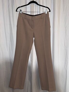 BCBGMaxAzria Taupe Wide-Leg Dress Pants